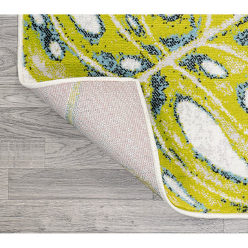 Monstera Tropical Leaves Area Rug